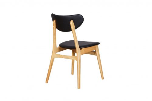 A1.44 Falkland Chair UPH Back Black PU Nat3 scaled 1 500x333 - Falkland Dining Chair - Natural / White