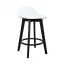 Caulfield bar stool black with White Seat 1024x1024 66x66 - 5 Piece Utah 1350 Round Dining Table Setting