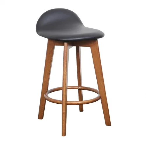 Caulfield timber bar stool black seat teak frame 8bfd11fa be6a 4823 a0eb 07013e455fc9 1024x1024 1 500x500 - Caulfield Bar Stool Teak Veneer
