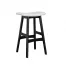 Gangnam bar stool black with white Pu seat seat 1024x1024 66x66 - Norway Dining Chair - Black