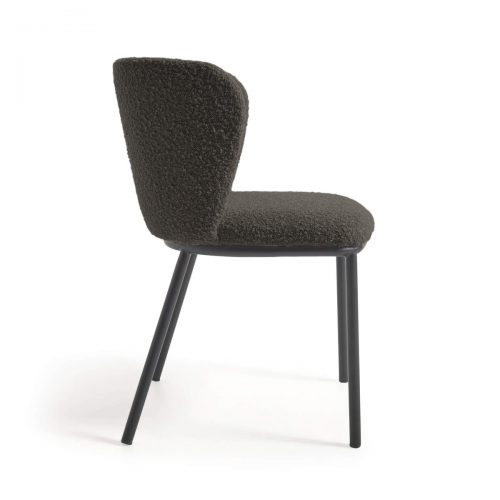 CC3000J01 2 500x500 - Ciselia Boucle Dining Chair - Black