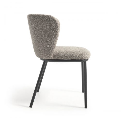 CC3000J14 2 500x500 - Ciselia Boucle Dining Chair - Grey