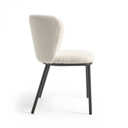 CC3000J33 2 500x500 - Ciselia Boucle Dining Chair - White