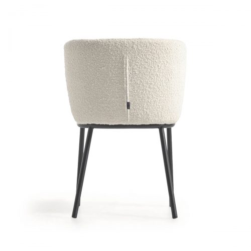 CC3000J33 5 500x500 - Ciselia Boucle Dining Chair - White