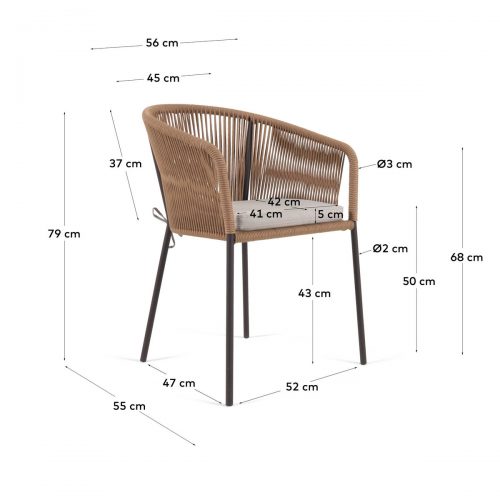 CC5224J12 9 500x500 - Yanet Dining Chair -  Beige