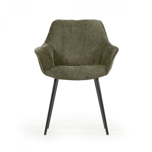 CC0253BG19 3 500x500 - Aminy Dining Chair - Green Velveteen Chenille