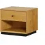 torrontobedside 66x66 - Toronto 1 Drawer Bedside - American Oak