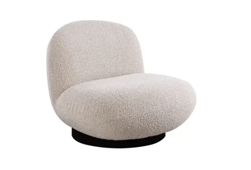 ava 500x339 - Ava Swivel Accent Chair - Pearl Boucle