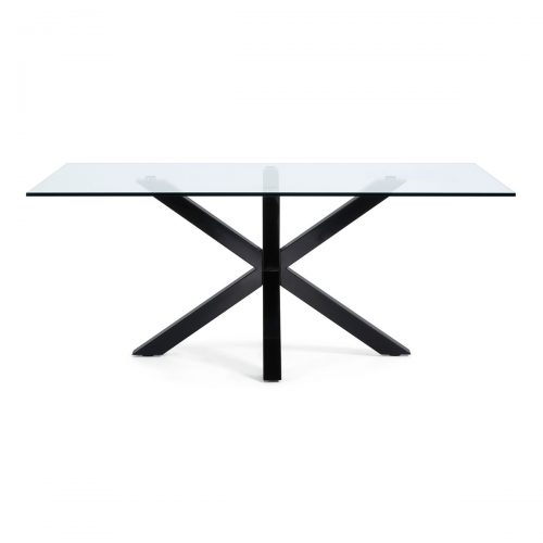 C408C07 1 500x500 - Arya 2000 Dining Table Glass Top -  Black Base