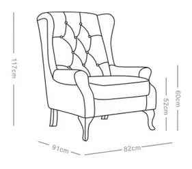 Bentley Wing Chair - Bentley Wing Chair - Sand