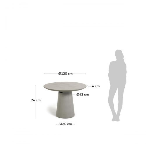 CC2218PR03 8 500x500 - Itai 120cm Round Concrete Table