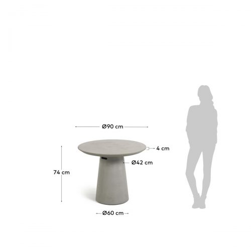 CC2219PR03 9 500x500 - Itai 90cm Round Concrete Table