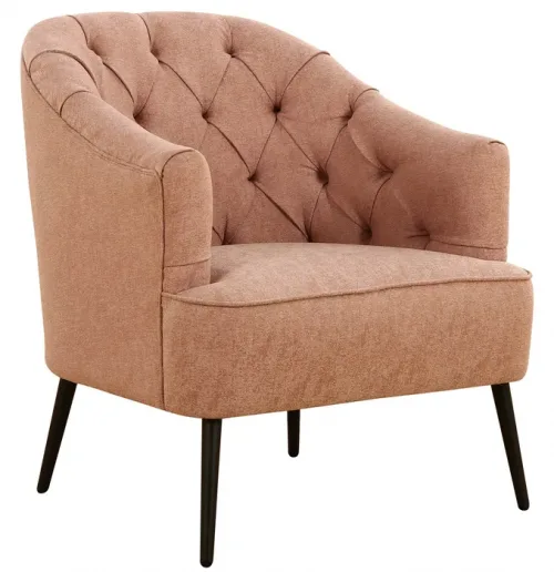Chantal Accent Chair Blush 500x516 - Chantal Fabric Chair - Blush