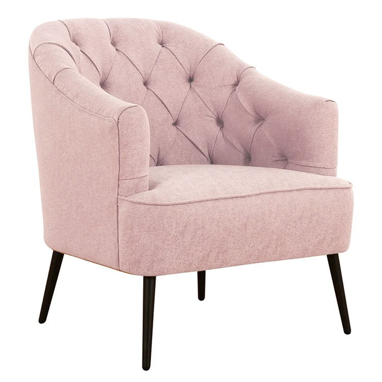 Chantal Accent Chair blush 1 - Chantal Fabric Chair - Blush