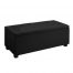 OTM L2 LINEN BLACK 00 66x66 - Marison Teak Towel Stand
