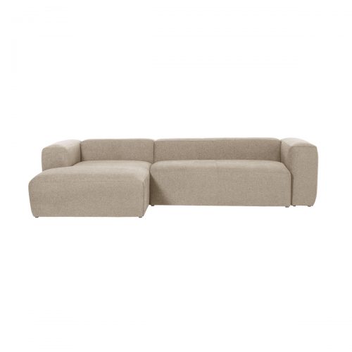 S751GR39 1 500x500 - The Blok 3 Seater LHS Chaise - Beige Fabric