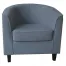 maxi light grey 66x66 - Max Tub Chair - Charcoal