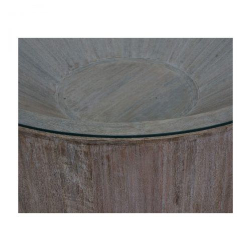 q 0655a detail 500x500 - Lyla Round Terrarium Coffee Table - Light Teak