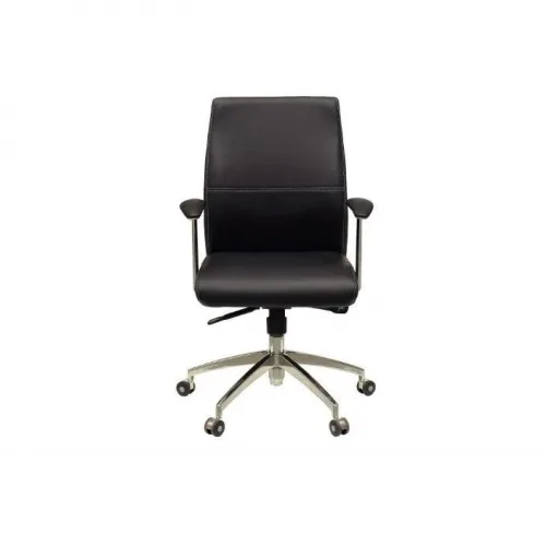 Conti Medium Back Vegan Leather Chair 2 1024x1024 500x500 - Conti Mid Back Office Chair - Black