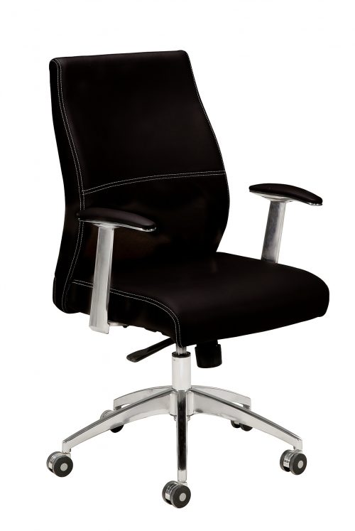 GOPL E20MBK 1 500x747 - Conti Mid Back Office Chair - Black