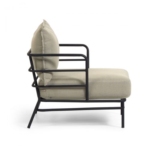 S734J03 1 500x500 - Mareluz Arm Chair - Beige/Black