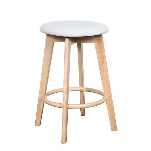 Sandown kitchen bar stool natural timber frame white upholstered white seat 297f72c6 f78e 439d a803 1140f2792861 1024x1024 500x500 - Sandown Bar Stool - Natural/White