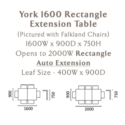 York 1600 extension table schematics 1024x1024 500x500 - York 1300 Rectangle Extension Dining Table - Antique Maple