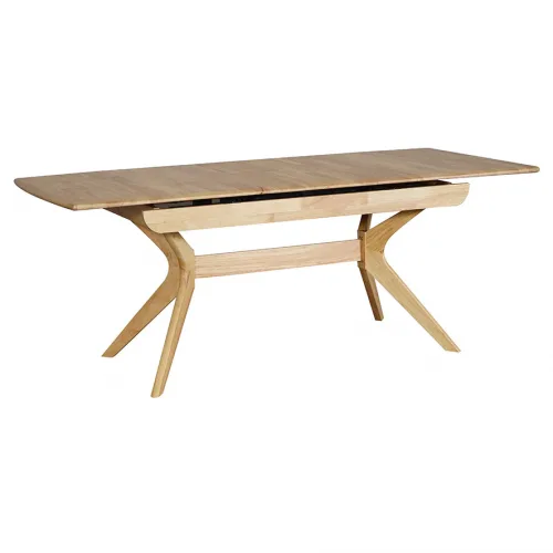 York Extension Table Natural Opened 1024x1024 500x500 - York 1300 Rectangle Extension Dining Table - Natural