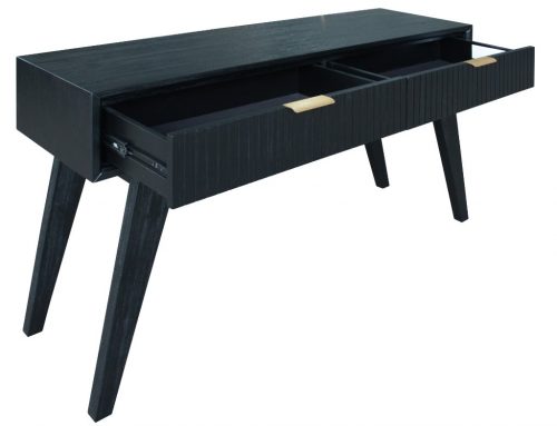 vod ella 07 3 500x383 - Ella 2 Drawer Console Table - Black