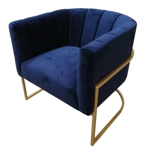 vol send 01 4 500x528 - Senda Tub Chair - Blue Velvet