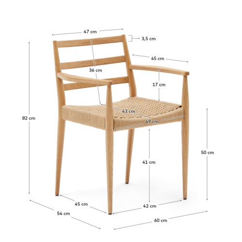 Analy Oak2jpg 500x500 - Analy Oak Dining Chair - Natural