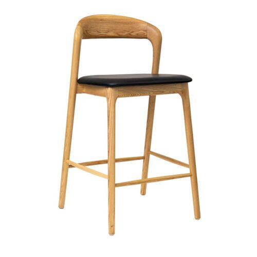 shannen stool oak side 2 500x500 - Shannen Bar Stool