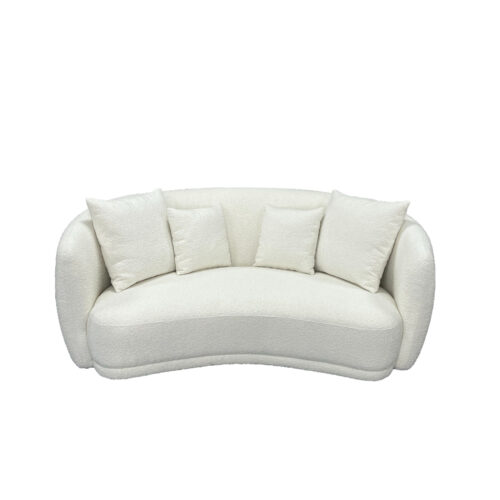 vol ibizb 01 1 500x500 - Ibiza Boucle Curved 2.5 Seater Sofa White