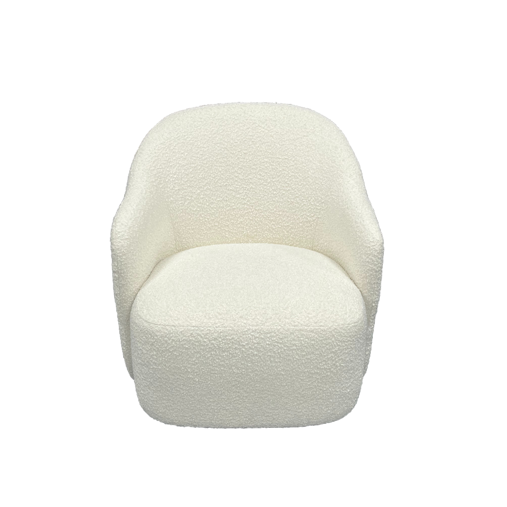 vol ibizb 02 1 - Ibiza Swivel Boucle Arm Chair White