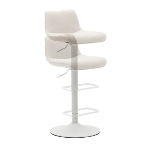 zenda beige1 500x500 - Zenda Stool - Beige/White