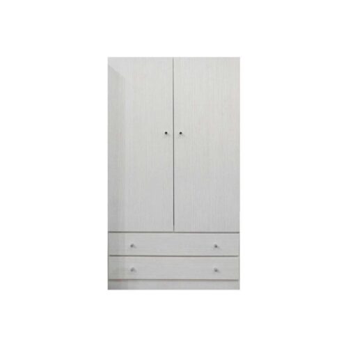 2 Door Single Robe 500x500 - Single Wardrobe - White