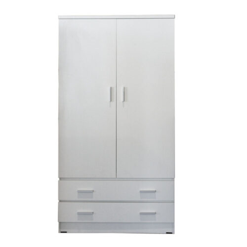 White 900 Robe 500x500 - Hugo Single Wardrobe - White