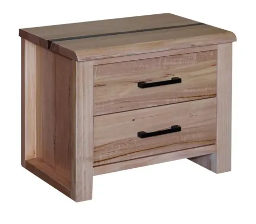 sierra bedside table 500x438 - Sierra 2 Drawer Bedside Table - Messmate