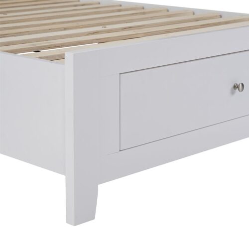 vhnb luna 01 5 500x500 - Luna King Single Bed With Drawer - White