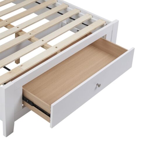 vhnb luna 01 6 500x500 - Luna King Single Bed With Drawer - White