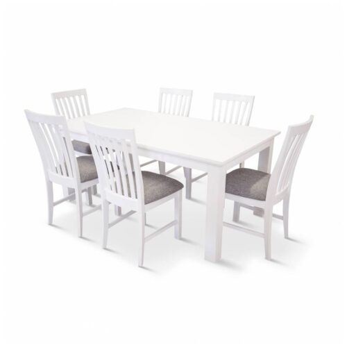 vo coas 7pc kit 3 500x500 - Coastal 1800 Dining Set With 6 Chairs - Brushed White