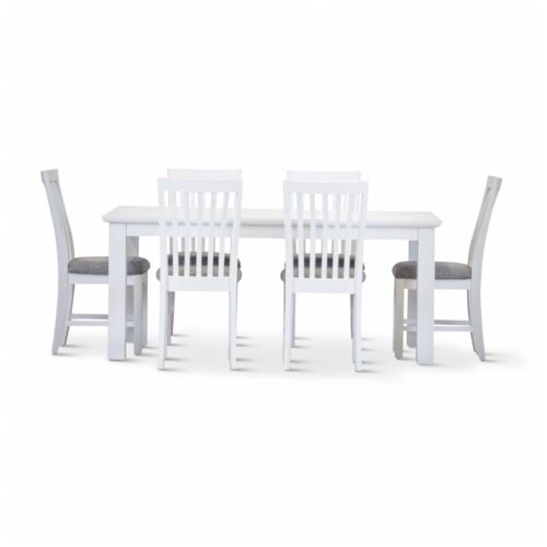 vo coas 7pc kit 4 500x500 - Coastal 1800 Dining Set With 6 Chairs - Brushed White