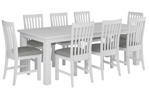 vo coas 9pc kit 1 500x333 - Coastal 2200 Dining Set With 8 Chairs - Brushed White