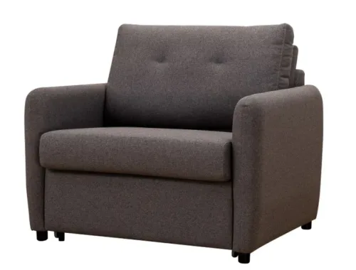 Eric Licorice 1 500x380 - Eric Single Sofa Bed - Licorice