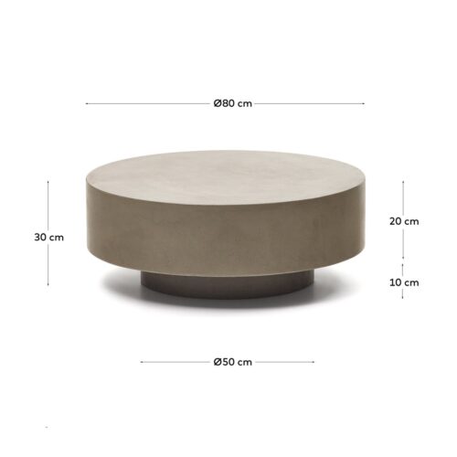 Garbet 4 500x500 - Garbet Round Concrete Coffee Table