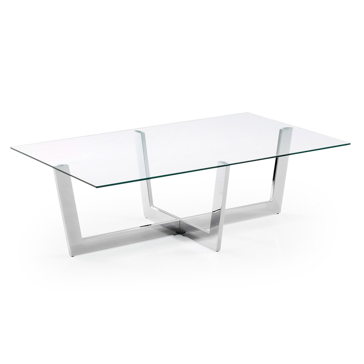 Plam1 - Plam Glass & Chrome Coffee Table