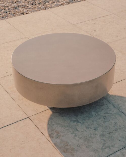 garbet 500x625 - Garbet Round Concrete Coffee Table