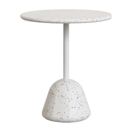 Saura 500x500 - Saura Concrete/Terrazzo 70cm Dining Table