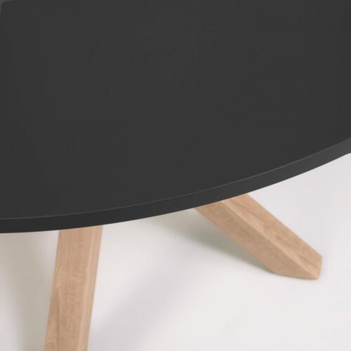 arya stol d 120 sm kruglyy chernyy chernyy 3 1000x1000 1 500x500 - Arya Round 120 Dining Table - Black Top/Natural Base