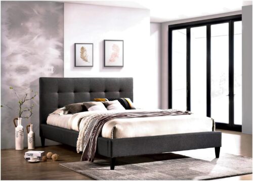 camilla 500x357 - Camilla Dark Grey Fabric Bed - Double